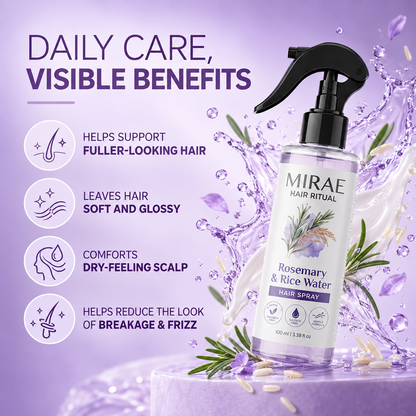 Rosemary + Rice Water Spray